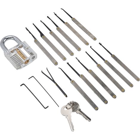 Kit de Crochetage de Sérrure Professionnel pour Débutants, Outil de Réparation et Sécurité