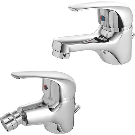 Set rubinetti lavabo e bidet con scarico automatico incluso Kant (1/5)