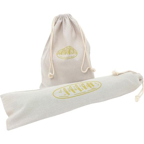 Sac à pain en lin 2 pièces avec cordon de serrage , rangement réutilisable pour le , les biscuits et