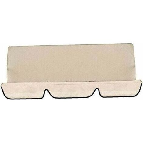 PA Ersatzdach für Gartenschaukelsitz, UV-beständig, wasserdicht, Bezug für Schaukelsitz für den Außenbereich, staubdicht, Beige, 150 cm (1/4)