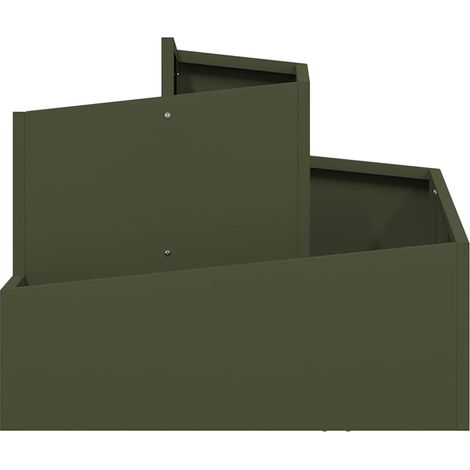 Maison Exclusive - Garten-Pflanzgefäß Olive Grün 60 x 60 x 50 cm