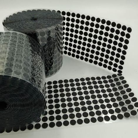 Colles - Adhésifs,Ruban adhésif auto adhésif, 100 paires, crochets et boucles, ruban adhésif magique - Type 20mm 100pairs Black (1/4)