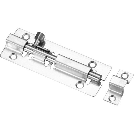 Verrou Coulissant - Acier Inoxydable - 71 mm - Pour Portes Intérieures Chambre Salle De Bain Placard Abri De Jardin - 1 Pièce (1/5)