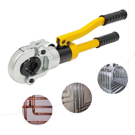 YISSALE -Outillage -Pince à Sertir Hydraulique avec Matrices - Outil de Crimpage pour Tubes Alu-PEX et Acier - Idéal pour Plomberie et Chauffage (1/5)