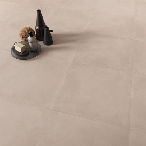 Carrelage extérieur effet béton VELT (45x45cm) - Beige Anti-dérapant