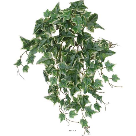 Chute de lierre artificiel 9 ramures ANTI-UV L 50 cm Blanc-vert - couleur: Blanc-vert (1/3)