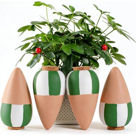 RoseFlower Ollas en Terre Cuite à Enterrer – Arrosage Automatique pour Plantes d'Intérieur et d'Extérieur – Jardin, Balcon, Maison, Bureau (1/5)