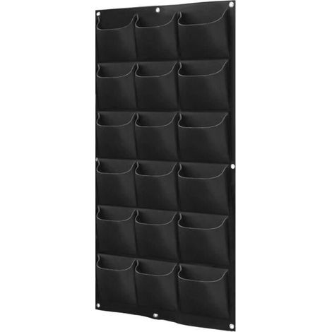 Hanging grow bags, 18 pockets, wall planters, vertical garden bags, felt planting pouches.