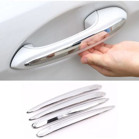Garnitures de poignée de porte extérieure en acier inoxydable, kit de protection décorative pour BMW Série 5 F10 F18, moulures de finition, accessoires auto (1/4)
