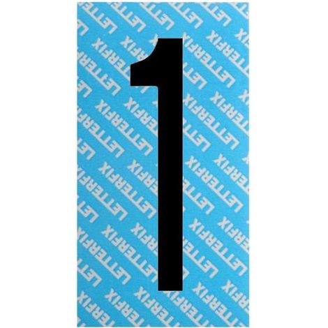 Numero Adesivo Nero Serie T80 1 Letterfix (1/2)