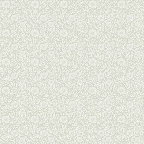 Papier peint floral tissé vert céladon ivoire