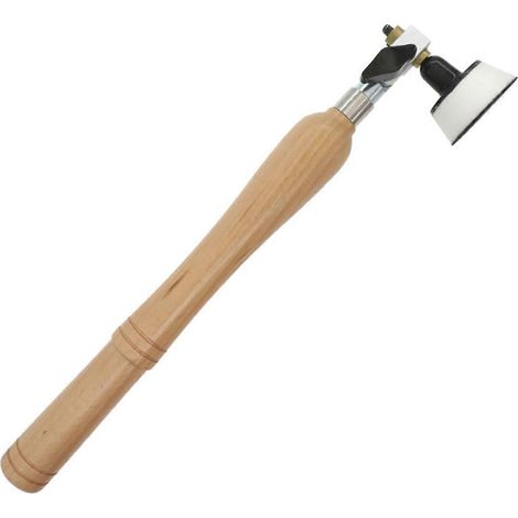 Ponceuse à bol de 5 cm (2 pouces) avec plateau de ponçage en mousse à fixation auto-agrippante et long manche en bois dur (voir illustration) (1/5)