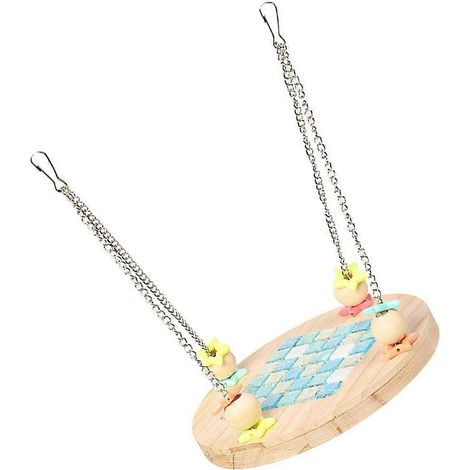 Hamac rafraîchissant pour cage à oiseaux, lit suspendu en bois et cristal pour petits animaux, plateforme rafraîchissante