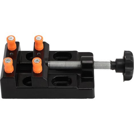 Étau de établi miniature en alliage d'aluminium pour perceuse à colonne, mors parallèle pour réparation de montres (1/5)