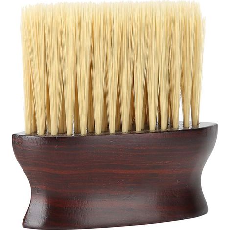 Brosse professionnelle pour l'épilation du cou et du visage, en fibres synthétiques, pour un nettoyage et un dépoussiérage optimaux. (1/5)