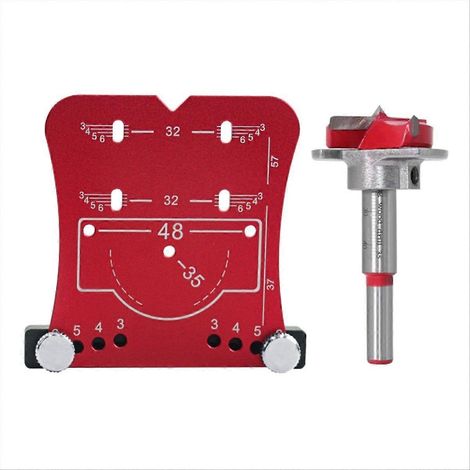 35-mm-Scharnierlochöffner-Bohrer für die Holzbearbeitung, Bohrstempel-Set, Holzschleifwerkzeug, komplettes Set für Möbel und Türen, Präzision und Langlebigkeit. (1/5)
