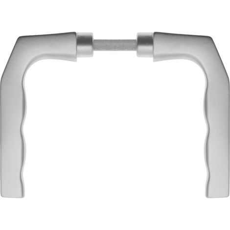 Türdrückerpaar 125Z Alu.F1 o.Rosetten 4-KT.8mm