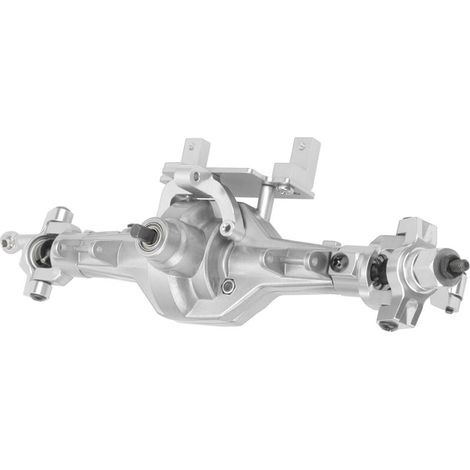 Essieu avant en métal pour voiture RC, compatible HSP 94180 et RGT 18000, camion tout-terrain 1/10, couleur argentée.
