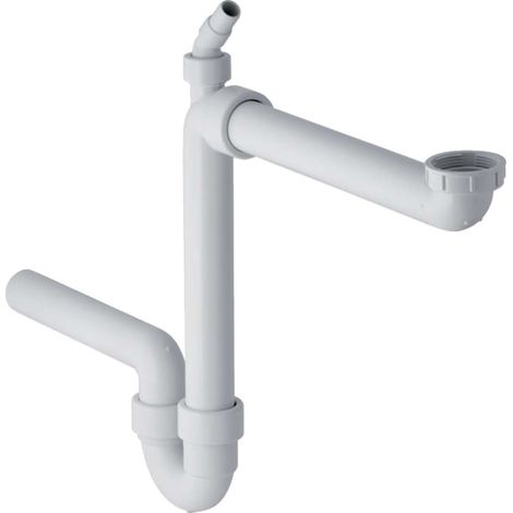 Geberit - Tapón de olor de tubo para fregadero, ahorro de espacio, salida horizontal, d 50 mm 152.819.11.1 (1/3)