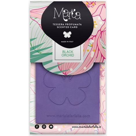 1PZ PROFUMATORE APPENDIBILE ''MARTA CARD'' Orchidea Nera