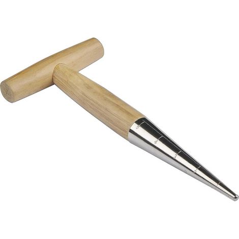 Manueller Dribbler aus Edelstahl mit leichtem Holzgriff (1/5)