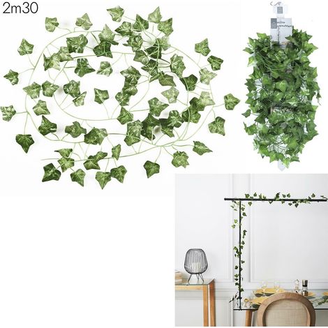 GHIRLANDA DECORATIVA DI EDERA ARTIFICIALE 230 CM (1/5)