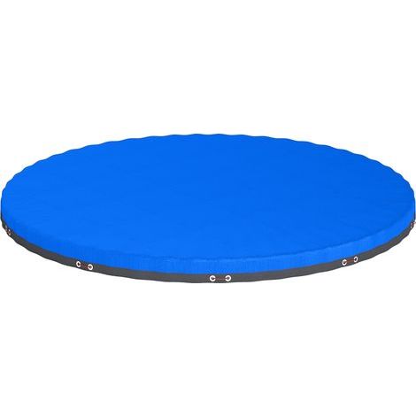 Outsunny – Runde, wasserdichte Poolabdeckung (550 cm) – Reißfestes PE (170 g/m²) – Sicherer Halt mit Seil und Spanner – Für Pools mit Ø 520–530 cm (1/5)