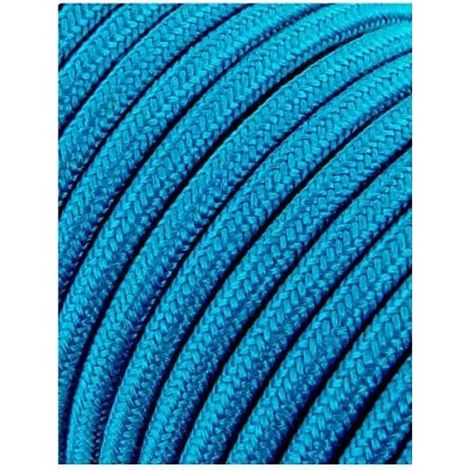 Câble électrique 5 mètres bleu clair PVC souple (1/3)
