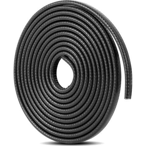 Tira protectora para el lateral de la puerta del coche，Junta de goma para el borde del coche，Apto para la mayoría de coches，Blanco，10 m (1/5)