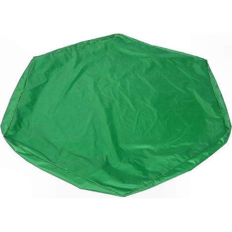 Bâche hexagonale pour bac à sable avec cordon de serrage, protection imperméable extérieure pour jeux de plage, housse de jardin anti-pluie, couvercle vert (1/5)