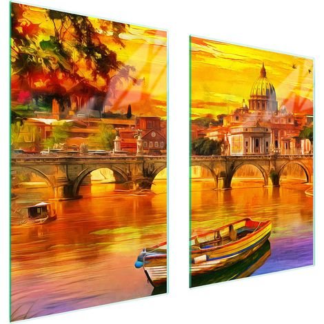 Plaque de protection en verre pour la cuisine, bateau 65x52 (1/5)