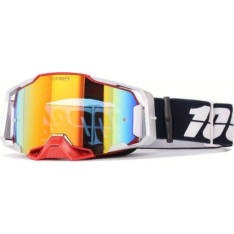 Lunettes de motocross haut de gamme - Verres HD, antibuée, parfaites pour la moto, le ski, le VTT et le cyclisme 