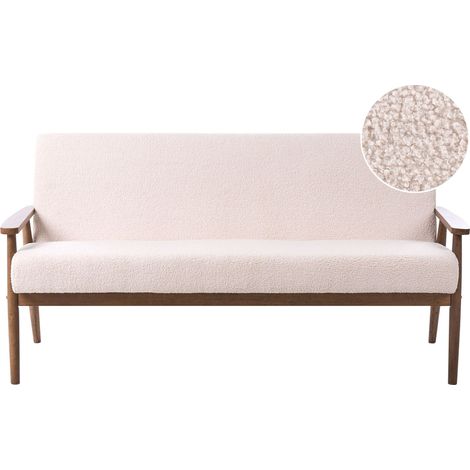 Sofa 3 Seater ESRUM Boucle Dark Brown/ Beige (1/5)