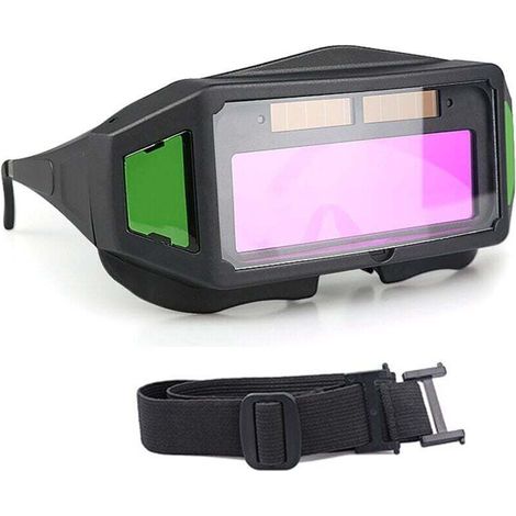 Lunettes de Soudure, Masque de Soudeur Automatique, Auto-assombrissantes Solaires Lentilles TIG MIG Lunettes Soudeur pour Protection des Yeux (1/4)