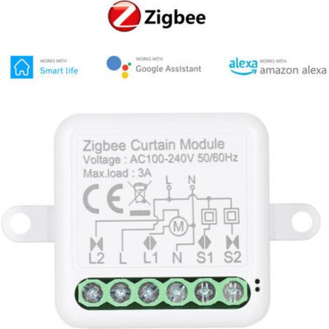 ‌Relais Mini Intelligent Zigbee 3.0‌ - Module Lumière DIY WiFi 1 Voie, Compatible Alexa et Google Home - pour Automatisation Domestique