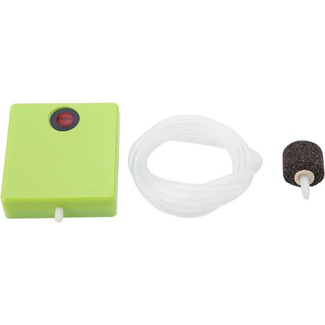 Pompe à air pour aquarium, mini pompe d'aération d'oxygène d'eau avec pierre pour le transport de l'isolation pendant l'élevage (1/5)