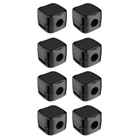 8Pcs Magnetic Cable Organizer with Self-Adhesive, Cable Tidy Clips, for USB Charging Cable, Power Cables, for Home, Office (Black) (1/4)