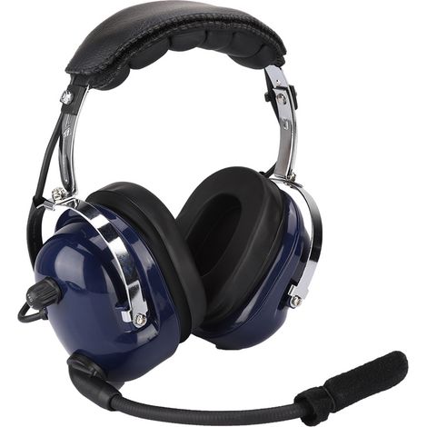 Casque d'aviation générale, casque pilote à double prise, casque antibruit 3,5 mm pour pilotes (1/5)