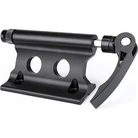 Support de fourche de vélo, support de fourche de bloc de vélo, support de fourche de bloc de vélo, clip fixe de fourche avant de vélo en aluminium, pour remorque de camion (noir) (1/4)