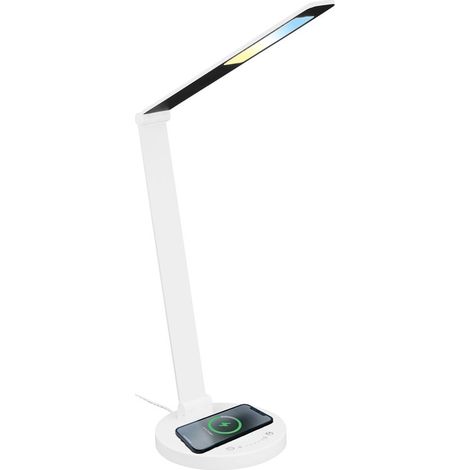 LED Schreibtischlampe Tischlampe Büro Induktive Ladefläche Dimmbar Touch CCT