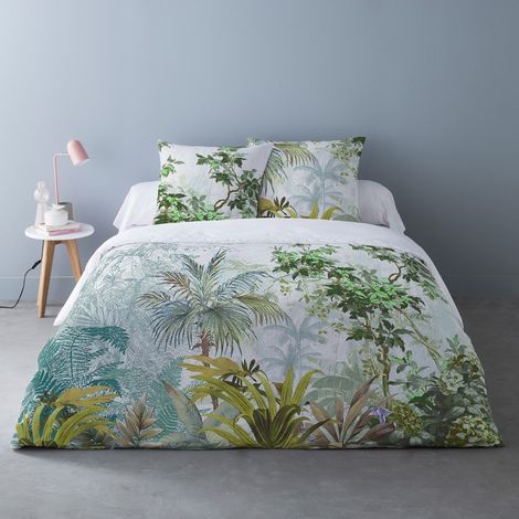 Housse de couette 220x240 Jessamine + 2 taies percale 76 fils (1/3)