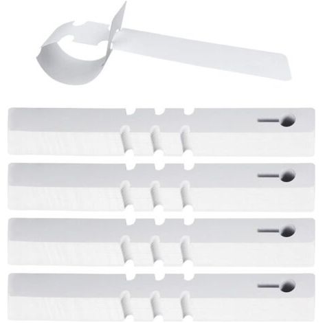 Pair 300 Pièces Étiquette de Jardinage en Plastique, Pancarte Potager Suspendue, 2x21cm, Blanc (1/5)