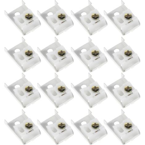 Bardusch 60 Clips de Fixation pour Stores Vénitiens Supports Supérieurs Incurvés pour Stores Enrouleurs 60 Pièces en Plastique Résistant Installation sans Outil et Moustiquaires (1/5)