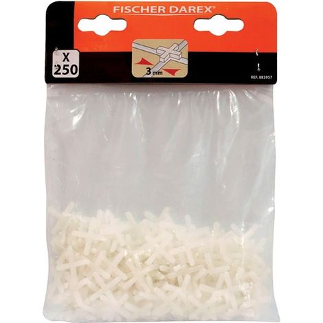 Plastik-Kreuzverbinder 3 mm Beutel x 250 - Fischer Darex