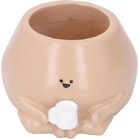 Pot de Petite résine, Adorable Look Mignon jardinière Succulent pour Une Utilisation en Plein air intérieure, Pot Miniature Polyvalent pour Petites Plantes (1/5)