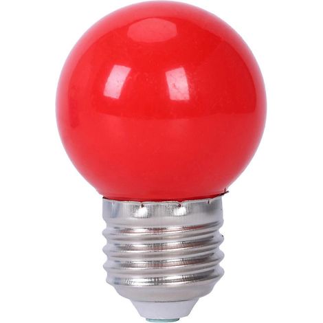 Ampoule LED globe E27 3W 6 SMD à économie d'énergie, rouge-- (1/5)