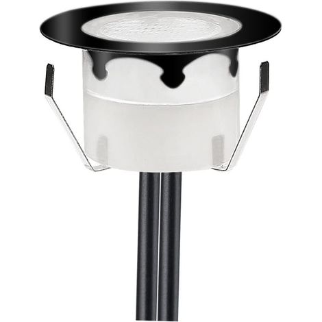 10 Spot LED Eclairage Extérieur Encastrable Sol Terrasse Bois,45mm Spots Encastré Extérieur Fait en IP67 DC12V 1W Avec Alimentation EU Pour Jardin Escalier Patio RGB (1/5)
