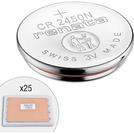 Renata / Swatch Group - Pile bouton lithium CR2450N RENATA 3V 540mAh (1/2)