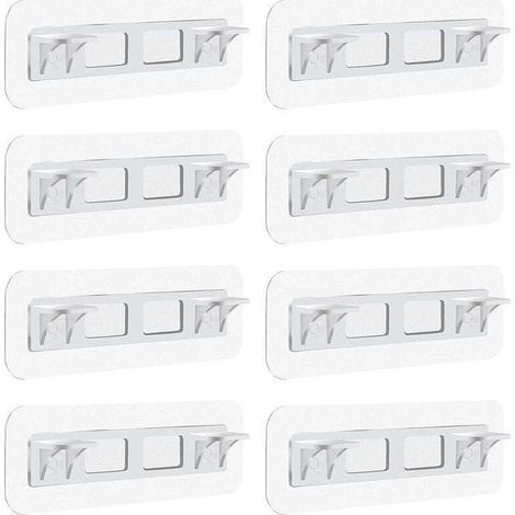 Stück selbstklebende Regalstützen, selbstklebende Regalhalterungen, transparente Regalstützstifte, transparente selbstklebende Regalstütze aus Kunststoff (1/4)
