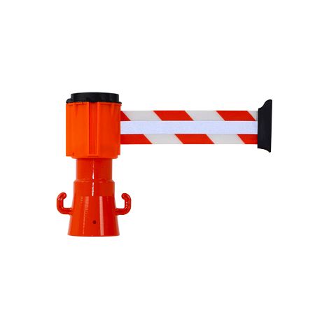 Enrouleur 50mmx3m Rouge/Blanc Rétroréfléchissant - 2830027 (1/2)
